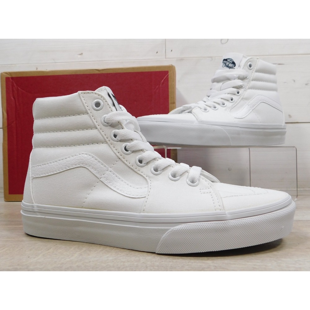 Vans Sk8 High Top True White Skate Shoes Sneakers Womens 5.5 Mens 4 VN000D5IW00